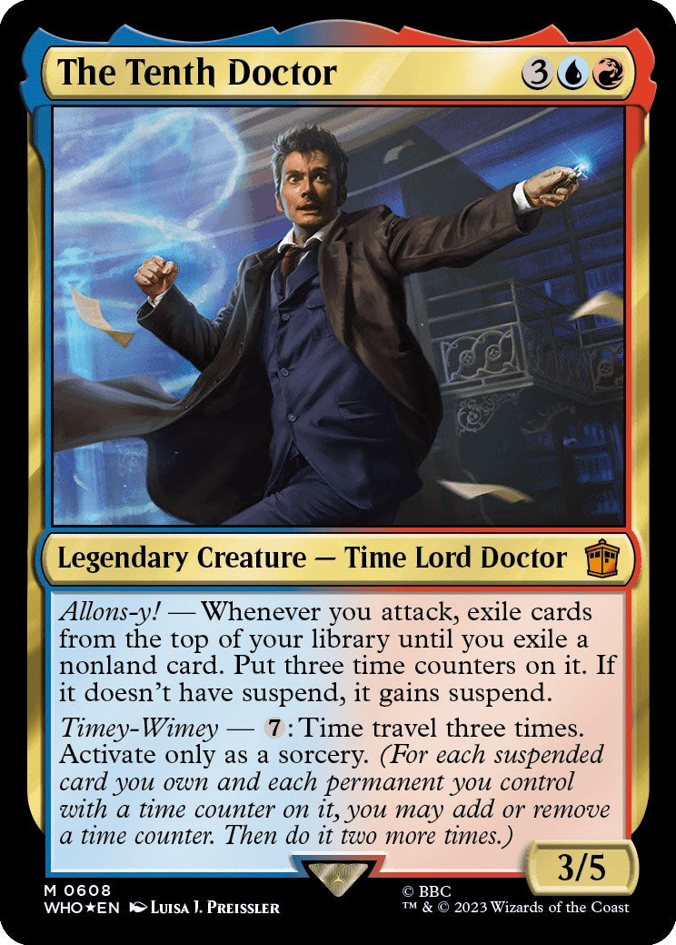 The Tenth Doctor (Surge Foil) [Doctor Who] - Magic: The Gathering - Card Brawlers | Quebec | Canada |