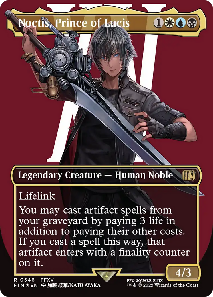 Noctis, Prince of Lucis (Borderless) (Surge Foil) [FINAL FANTASY] - Magic: The Gathering - Card Brawlers | Quebec | Canada |
