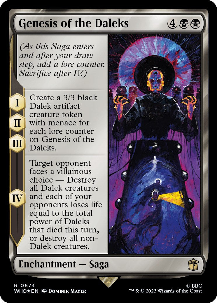 Genesis of the Daleks (Surge Foil) [Doctor Who] - Magic: The Gathering - Card Brawlers | Quebec | Canada |