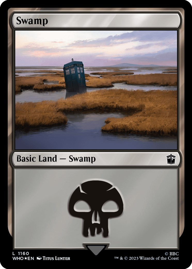 Swamp (1160) (Surge Foil) [Doctor Who] - Magic: The Gathering - Card Brawlers | Quebec | Canada |