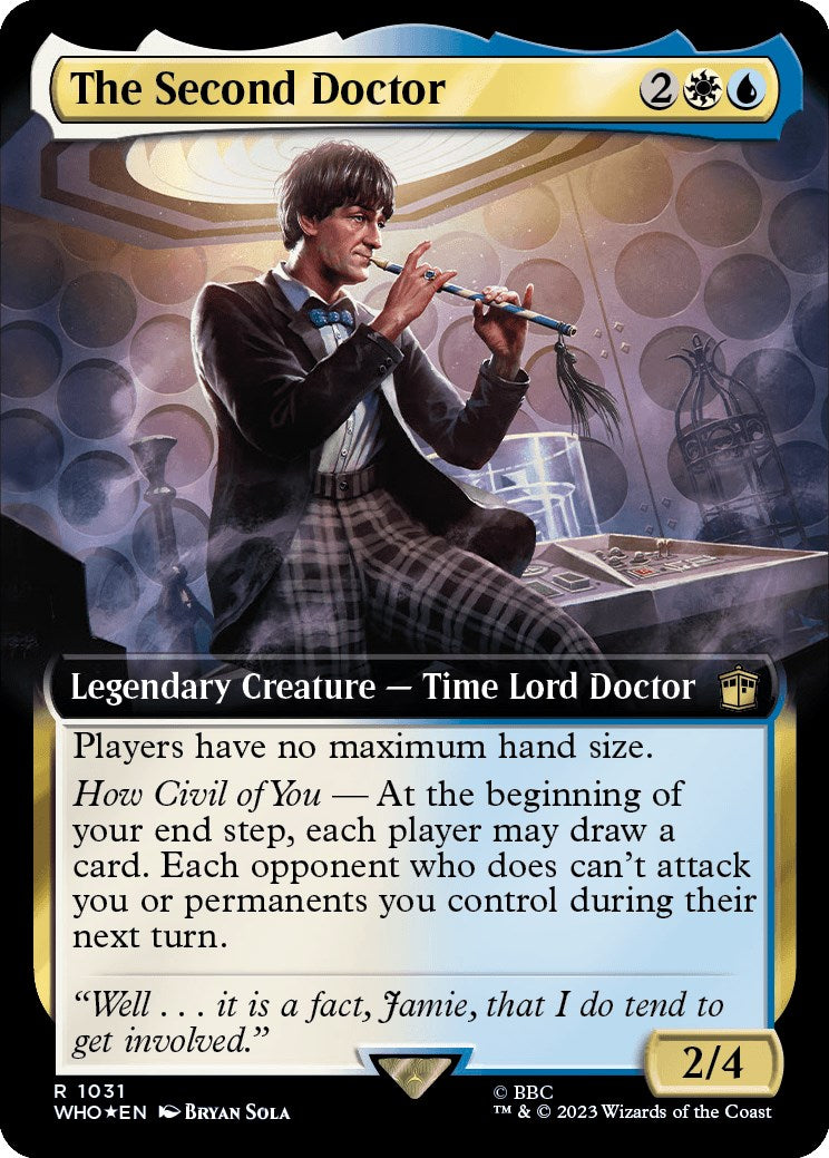 The Second Doctor (Extended Art) (Surge Foil) [Doctor Who] - Magic: The Gathering - Card Brawlers | Quebec | Canada |