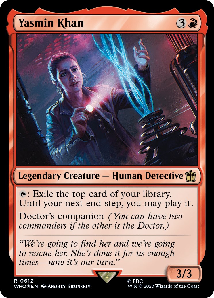 Yasmin Khan (Surge Foil) [Doctor Who] - Magic: The Gathering - Card Brawlers | Quebec | Canada |