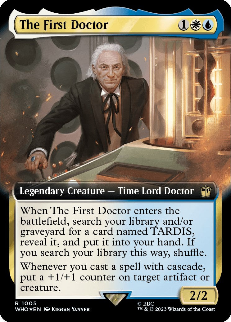 The First Doctor (Extended Art) (Surge Foil) [Doctor Who] - Magic: The Gathering - Card Brawlers | Quebec | Canada |