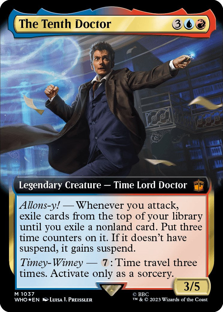 The Tenth Doctor (Extended Art) (Surge Foil) [Doctor Who] - Magic: The Gathering - Card Brawlers | Quebec | Canada |