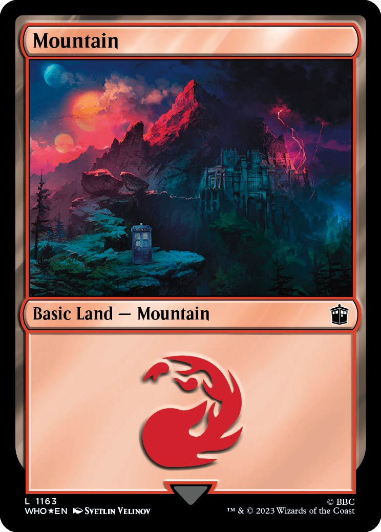 Mountain (1163) (Surge Foil) [Doctor Who] - Magic: The Gathering - Card Brawlers | Quebec | Canada |