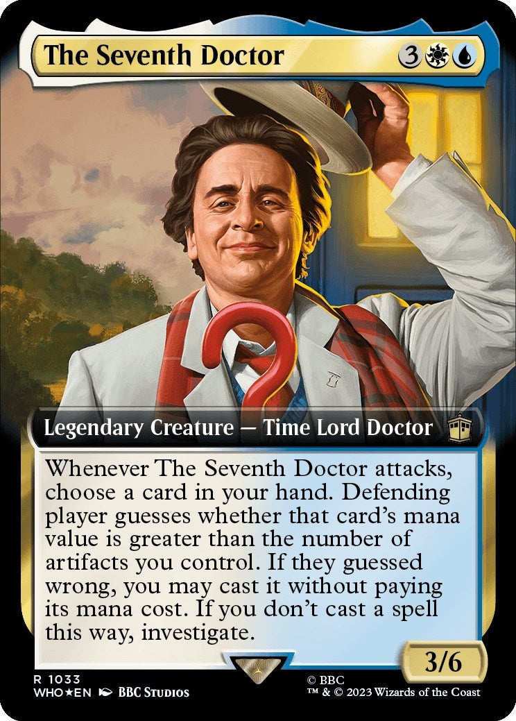 The Seventh Doctor (Extended Art) (Surge Foil) [Doctor Who] - Magic: The Gathering - Card Brawlers | Quebec | Canada |