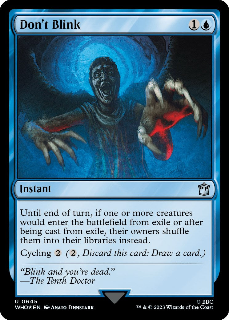 Don't Blink (Surge Foil) [Doctor Who] - Magic: The Gathering - Card Brawlers | Quebec | Canada |