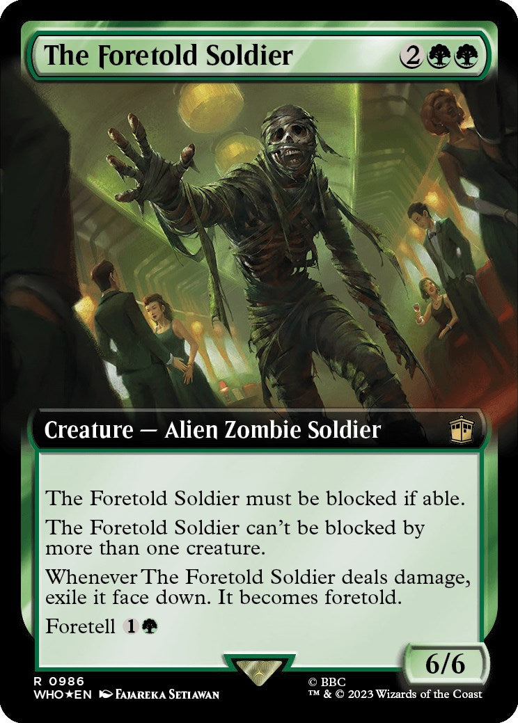 The Foretold Soldier (Extended Art) (Surge Foil) [Doctor Who] - Magic: The Gathering - Card Brawlers | Quebec | Canada |