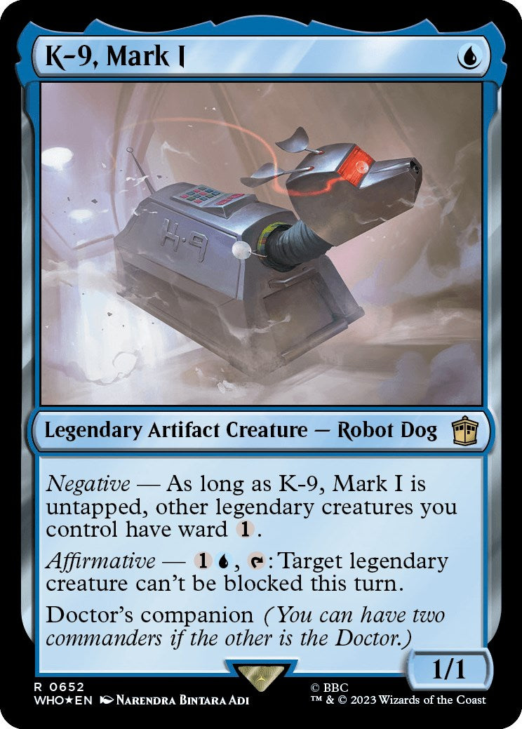 K-9, Mark I (Surge Foil) [Doctor Who] - Magic: The Gathering - Card Brawlers | Quebec | Canada |