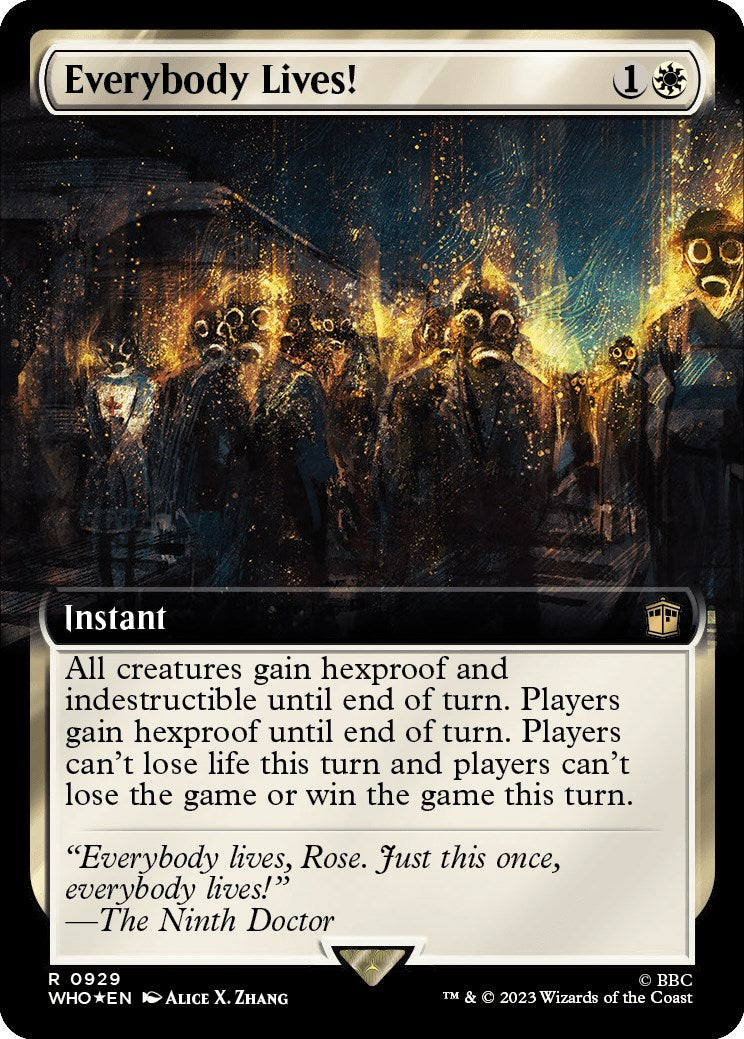 Everybody Lives! (Extended Art) (Surge Foil) [Doctor Who] - Magic: The Gathering - Card Brawlers | Quebec | Canada |