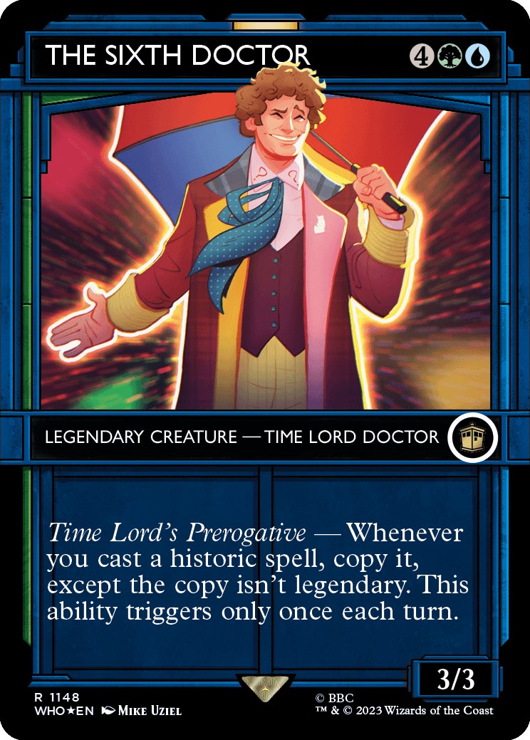 The Sixth Doctor (Showcase) (Surge Foil) [Doctor Who] - Magic: The Gathering - Card Brawlers | Quebec | Canada |