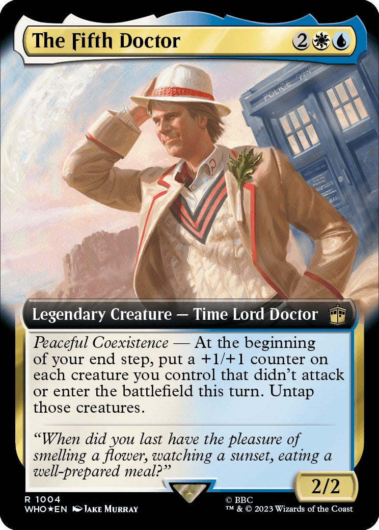 The Fifth Doctor (Extended Art) (Surge Foil) [Doctor Who] - Magic: The Gathering - Card Brawlers | Quebec | Canada |