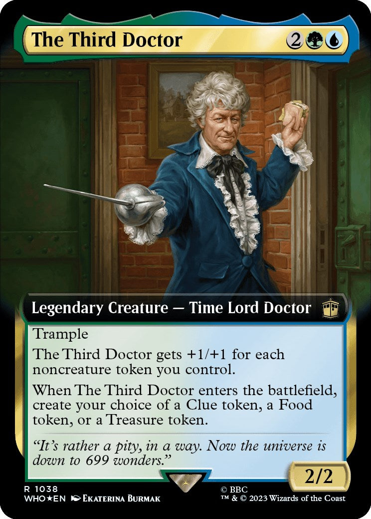 The Third Doctor (Extended Art) (Surge Foil) [Doctor Who] - Magic: The Gathering - Card Brawlers | Quebec | Canada |