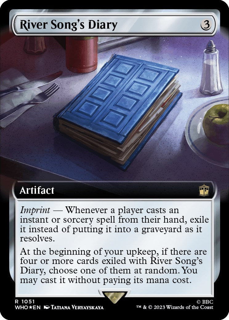 River Song's Diary (Extended Art) (Surge Foil) [Doctor Who] - Magic: The Gathering - Card Brawlers | Quebec | Canada |
