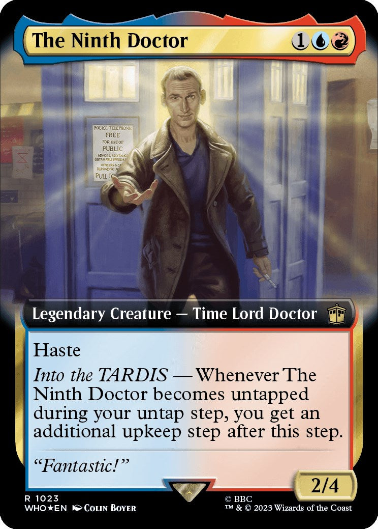 The Ninth Doctor (Extended Art) (Surge Foil) [Doctor Who] - Magic: The Gathering - Card Brawlers | Quebec | Canada |