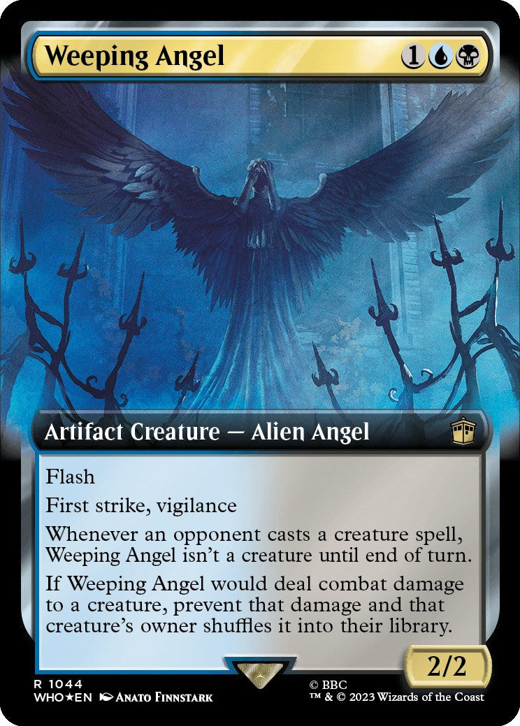 Weeping Angel (Extended Art) (Surge Foil) [Doctor Who] - Magic: The Gathering - Card Brawlers | Quebec | Canada |