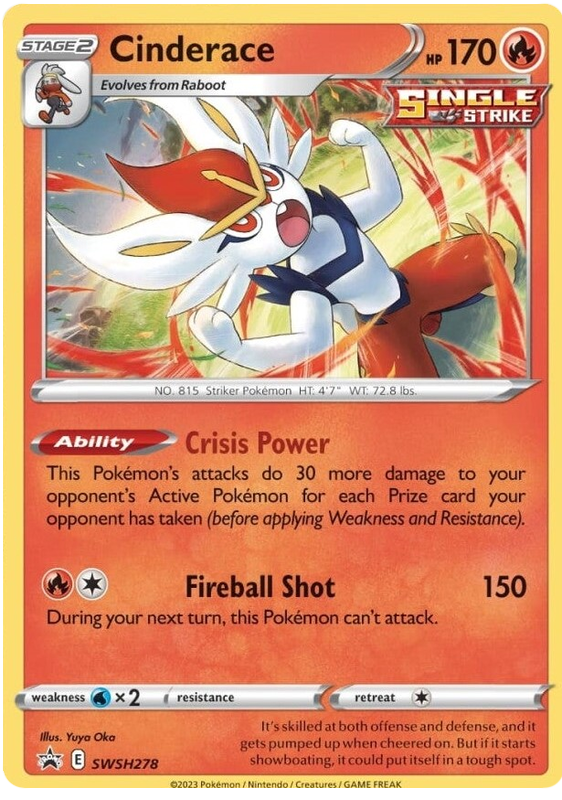 Cinderace (SWSH278) [Sword & Shield: Black Star Promos] - Pokémon - Card Brawlers | Quebec | Canada |