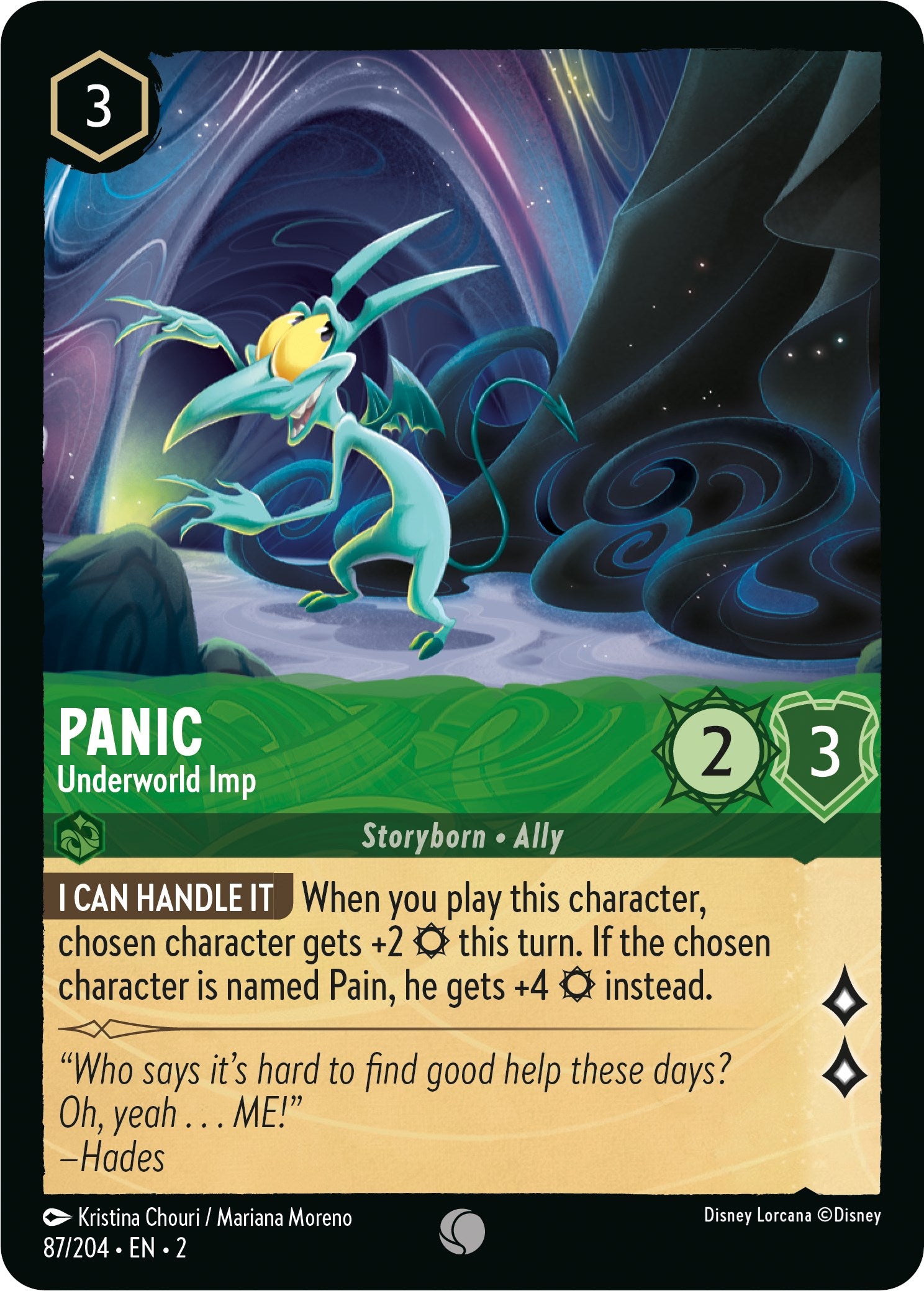 Panic - Underworld Imp (87/204) [Rise of the Floodborn] - Disney - Card Brawlers | Quebec | Canada |