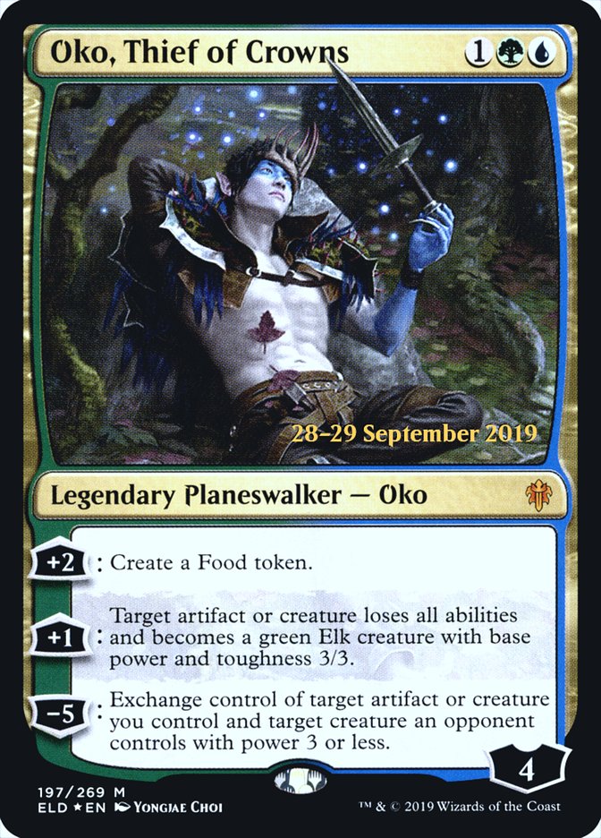 Oko, Thief of Crowns [Throne of Eldraine Prerelease Promos] - Magic: The Gathering - Card Brawlers | Quebec | Canada |