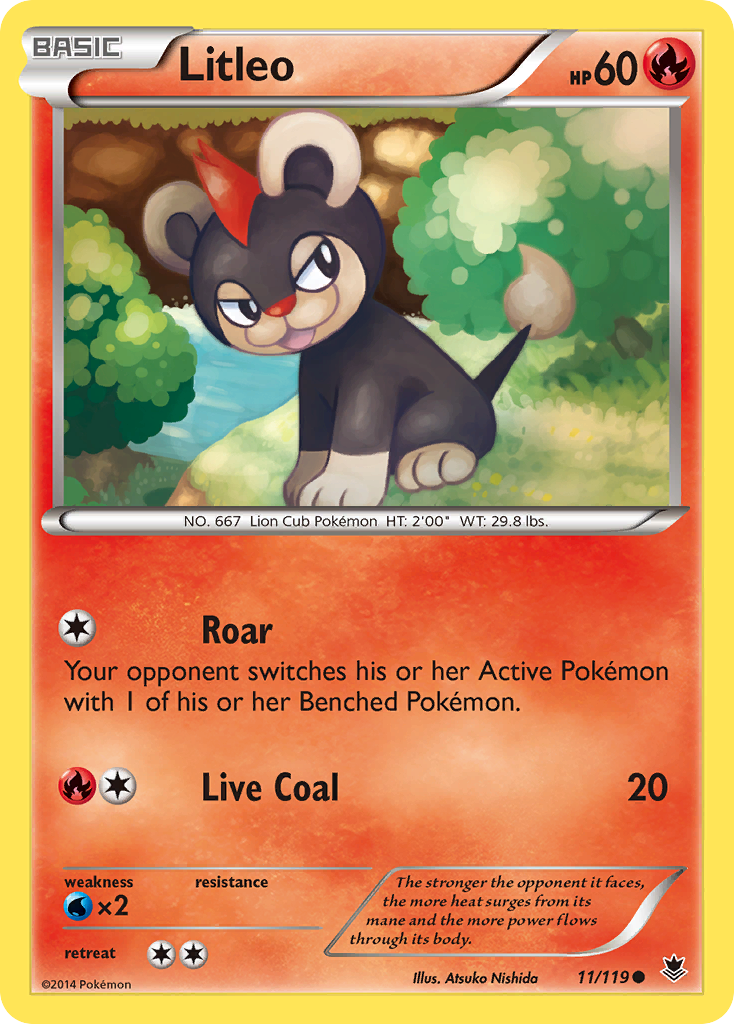 Litleo (11/119) [XY: Phantom Forces] - Pokémon - Card Brawlers | Quebec | Canada |