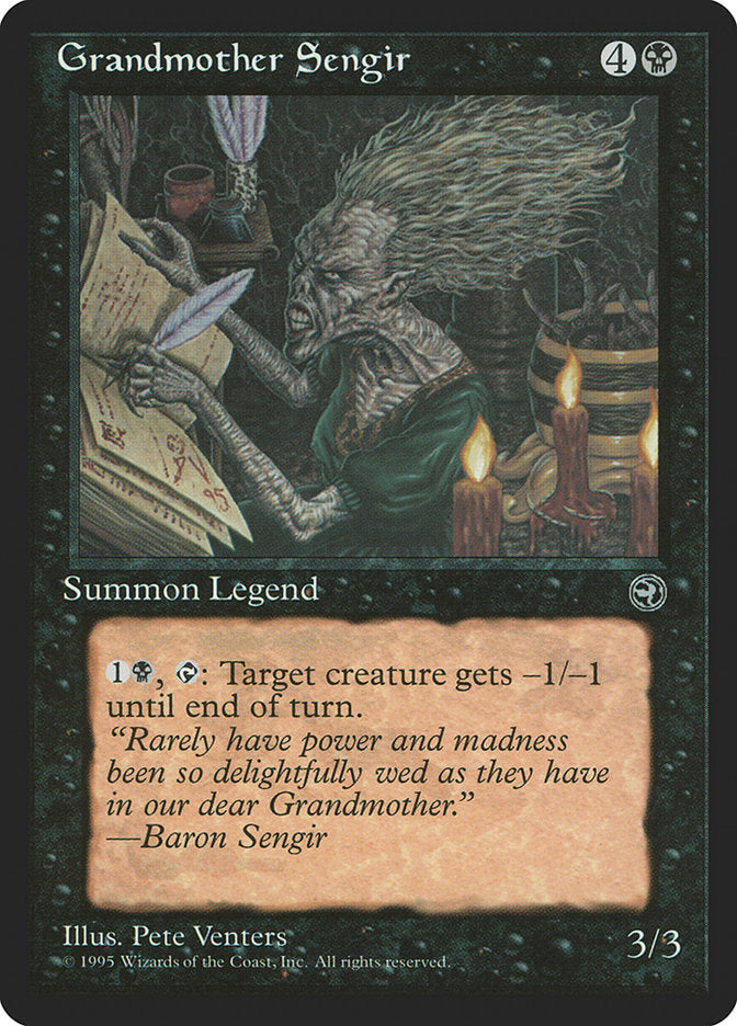Grandmother Sengir [Homelands] - Magic: The Gathering - Card Brawlers | Quebec | Canada |