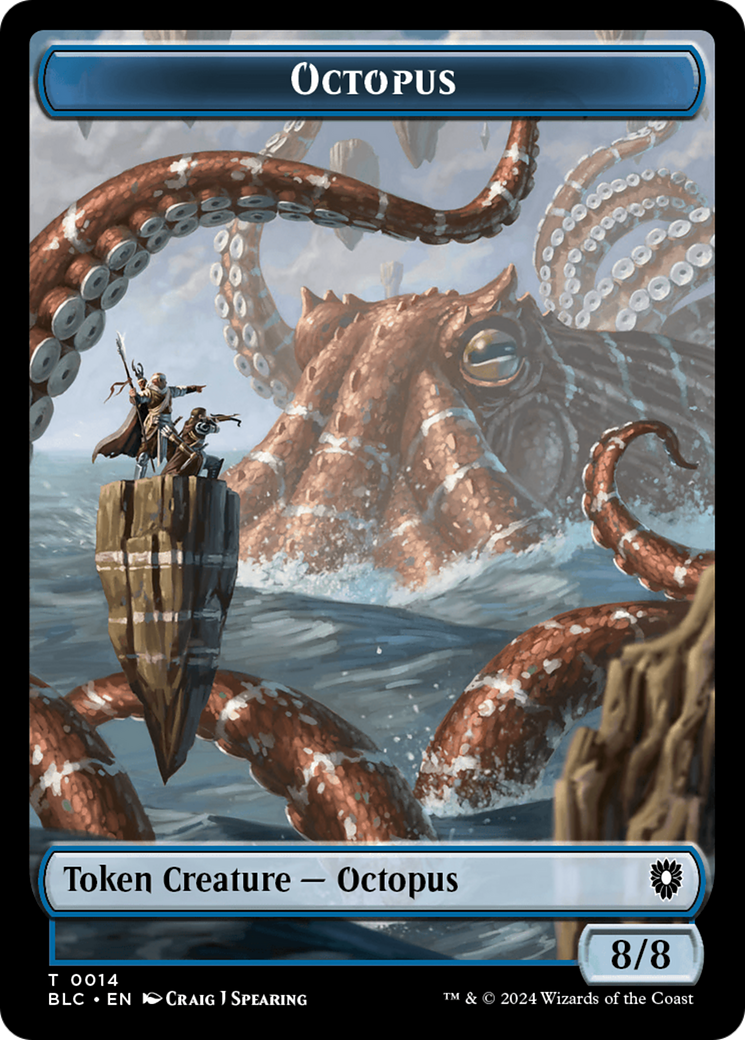 Octopus // Rabbit Double-Sided Token [Bloomburrow Commander Tokens] - Magic: The Gathering - Card Brawlers | Quebec | Canada |