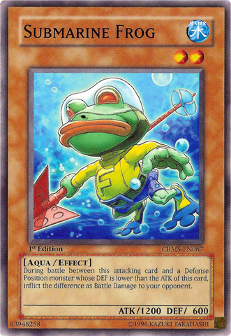 Submarine Frog [CRMS-EN087] Common - Yu-Gi-Oh! - Card Brawlers | Quebec | Canada |