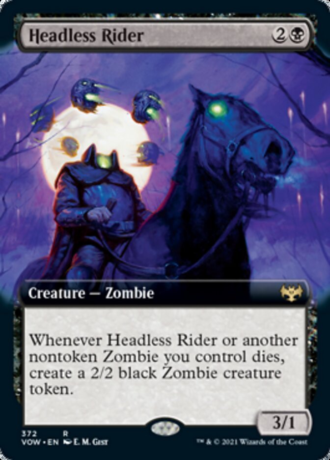 Headless Rider (Extended Art) [Innistrad: Crimson Vow] - Magic: The Gathering - Card Brawlers | Quebec | Canada |