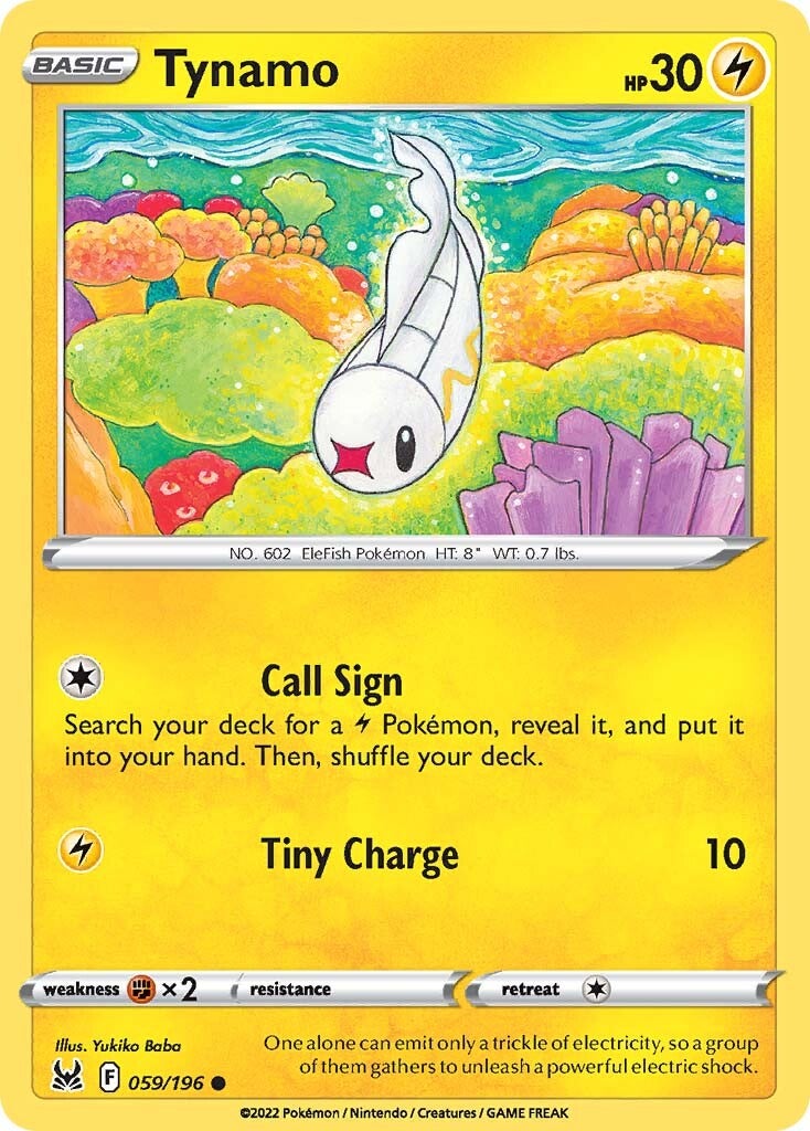 Tynamo (059/196) [Sword & Shield: Lost Origin] - Pokémon - Card Brawlers | Quebec | Canada |