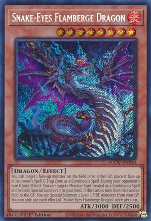 Snake-Eyes Flamberge Dragon [AGOV-EN010] Secret Rare - Yu-Gi-Oh! - Card Brawlers | Quebec | Canada |