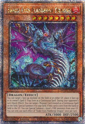 Snake-Eyes Flamberge Dragon (Quarter Century Secret Rare) [AGOV-EN010] Quarter Century Secret Rare - Yu-Gi-Oh! - Card Brawlers | Quebec | Canada |