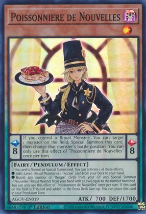 Poissonniere de Nouvelles [AGOV-EN019] Super Rare - Yu-Gi-Oh! - Card Brawlers | Quebec | Canada |