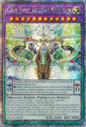 Odd-Eyes Arcray Dragon (Quarter Century Secret Rare) [AGOV-EN030] Quarter Century Secret Rare - Yu-Gi-Oh! - Card Brawlers | Quebec | Canada |