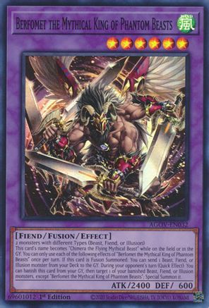 Berfomet the Mythical King of Phantom Beasts [AGOV-EN032] Super Rare - Yu-Gi-Oh! - Card Brawlers | Quebec | Canada |