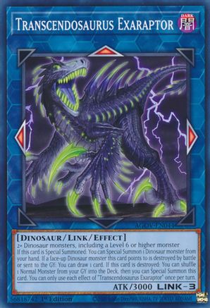 Transcendosaurus Exaraptor [AGOV-EN044] Common - Yu-Gi-Oh! - Card Brawlers | Quebec | Canada |