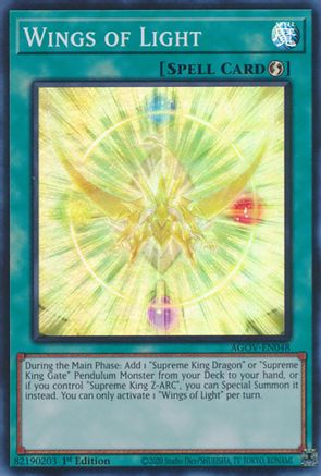 Wings of Light [AGOV-EN048] Super Rare - Yu-Gi-Oh! - Card Brawlers | Quebec | Canada |