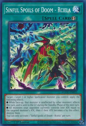 Sinful Spoils of Doom - Rciela [AGOV-EN055] Common - Yu-Gi-Oh! - Card Brawlers | Quebec | Canada |