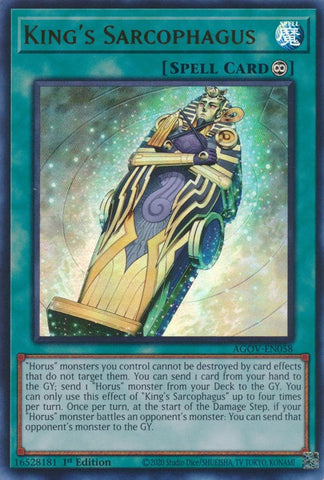 King's Sarcophagus [AGOV-EN058] Ultra Rare - Yu-Gi-Oh! - Card Brawlers | Quebec | Canada |