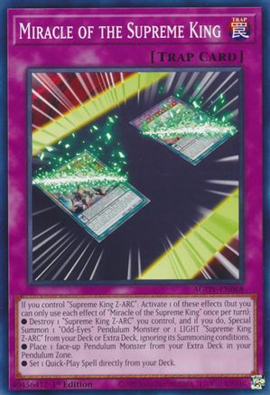 Miracle of the Supreme King [AGOV-EN068] Common - Yu-Gi-Oh! - Card Brawlers | Quebec | Canada |