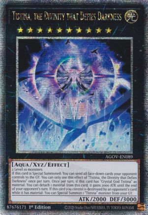 Tistina, the Divinity that Defies Darkness (Quarter Century Secret Rare) [AGOV-EN089] Quarter Century Secret Rare - Yu-Gi-Oh! - Card Brawlers | Quebec | Canada |