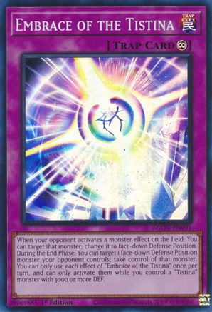 Embrace of the Tistina [AGOV-EN091] Super Rare - Yu-Gi-Oh! - Card Brawlers | Quebec | Canada |