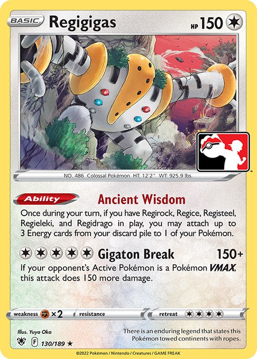 Regigigas (130/189) [Prize Pack Series Three] - Pokémon - Card Brawlers | Quebec | Canada |