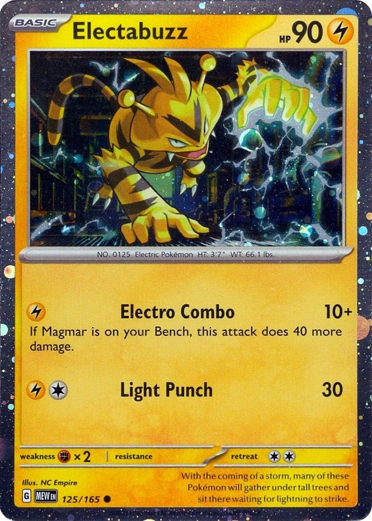 Electabuzz (125/165) (Cosmos Holo) [Miscellaneous Cards] - Pokémon - Card Brawlers | Quebec | Canada |