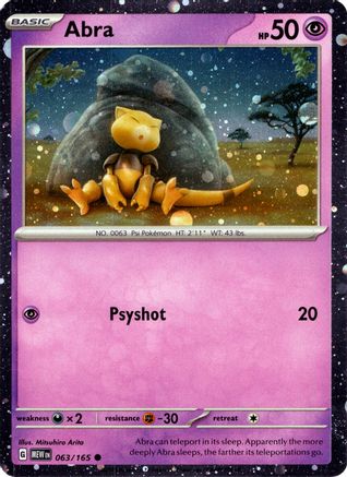 Abra (063/165) (Cosmos Holo) [Miscellaneous Cards] - Pokémon - Card Brawlers | Quebec | Canada |