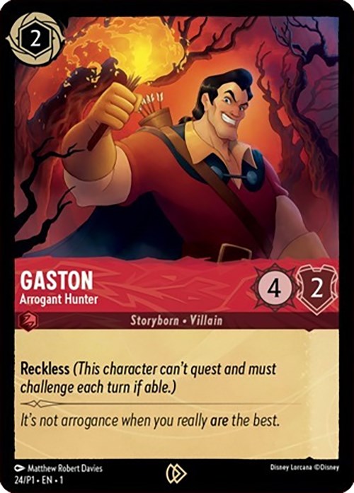 Gaston - Arrogant Hunter (24) [Promo Cards] - Disney - Card Brawlers | Quebec | Canada |