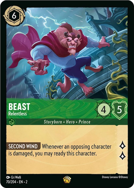 Beast - Relentless (70/204) [Rise of the Floodborn] - Disney - Card Brawlers | Quebec | Canada |