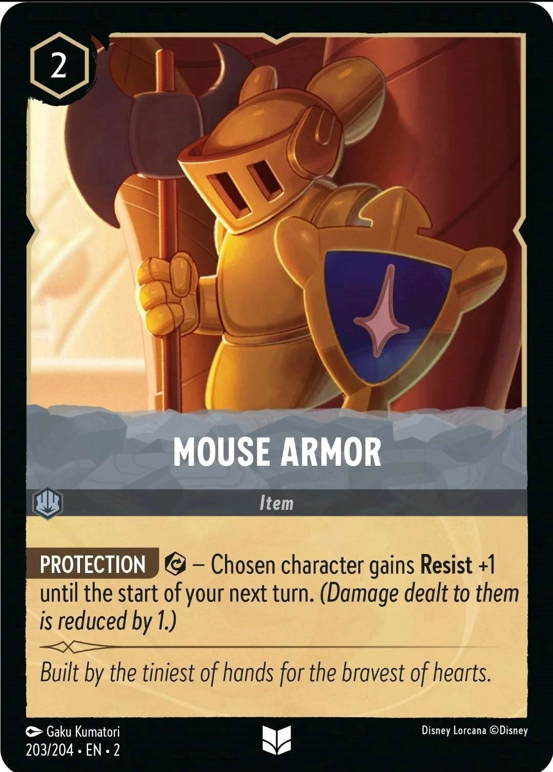 Mouse Armor (203/204) [Rise of the Floodborn] - Disney - Card Brawlers | Quebec | Canada |