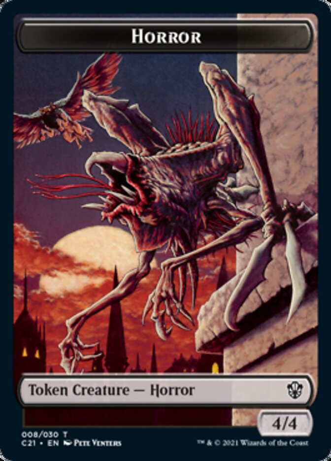 Zombie // Horror Double-Sided Token [Commander 2021 Tokens] - Magic: The Gathering - Card Brawlers | Quebec | Canada |