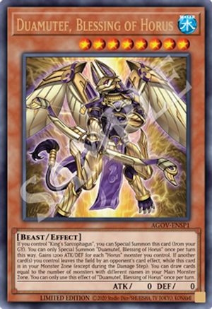 Duamutef, Blessing of Horus (AGOV-ENSP1) [AGOV-ENSP1] Ultra Rare - Yu-Gi-Oh! - Card Brawlers | Quebec | Canada |
