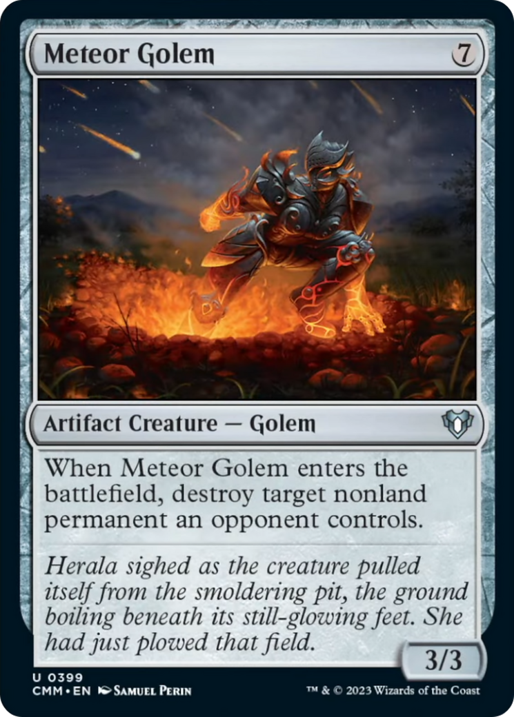 Meteor Golem [Commander Masters] - Magic: The Gathering - Card Brawlers | Quebec | Canada |
